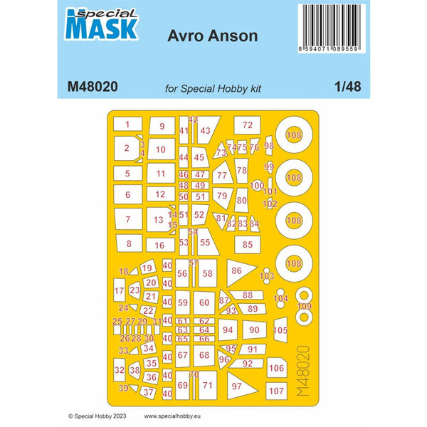 Avro Anson MASK for Special Hobby 48211 1/48