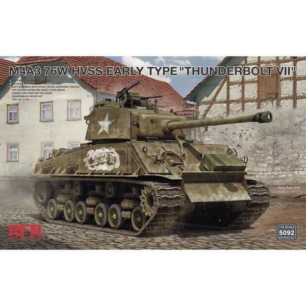 M4A3 76W HVSS Early Type "Thunderbolt VII" 1/35
