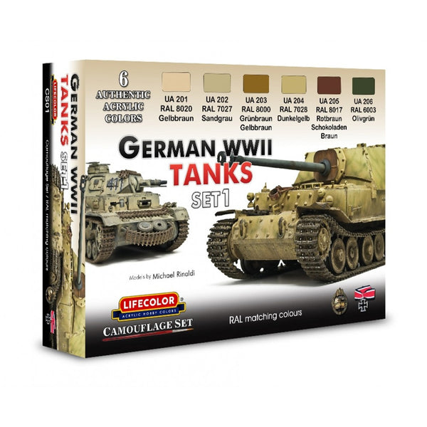 CS01 German Tanks WWII Set 1 - Lifecolor