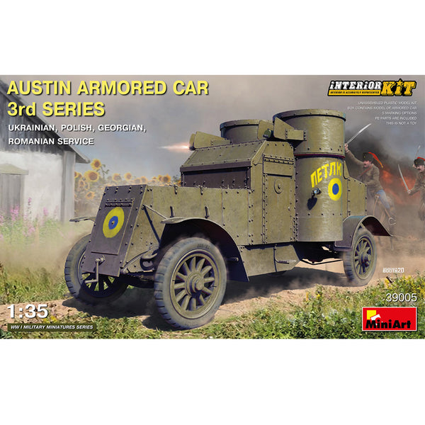 Austin Armoured Car 3rd Series: Ukranian, Polish, Georgian, Romanian Service. 1/35
