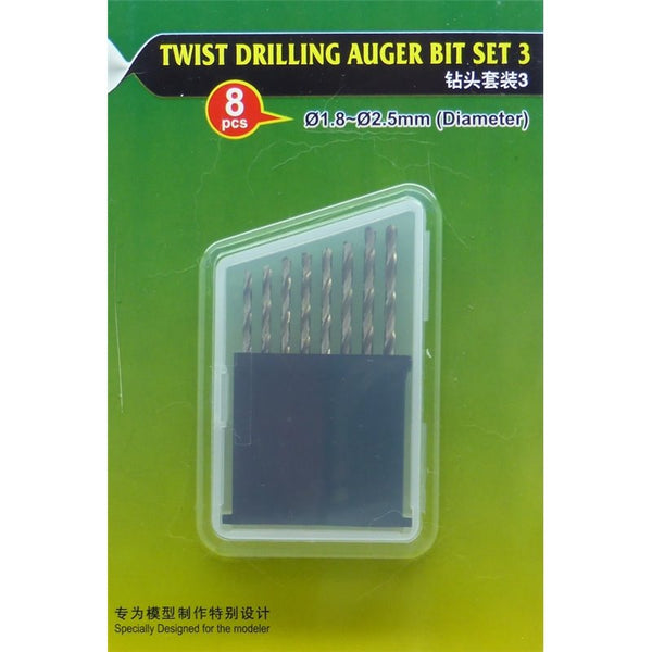 Twist Drilling Auger Bit set (#3 1.8-2.5 mm)