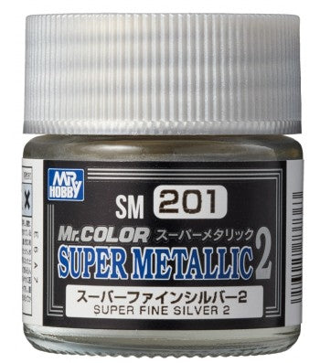 SM-201 MR. COLOR SUPER METALLIC 2 - SUPER FINE SILVER 2