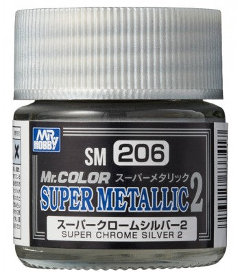 SM-206 MR. COLOR SUPER METALLIC 2 - SUPER CHROME SILVER 2