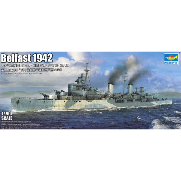 Royal Navy Light Cruiser HMS Belfast 1942 1/700