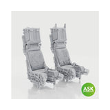 SJU-17 Ejection Seat excluding seat belts - 2 pc., recommended for F-14D Tomcat - Tamiya 1/48