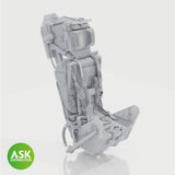 M.B. Mk.2E ejection seat with seat belts, rec. for Gloster Meteor F.8 Airfix kit 1/48
