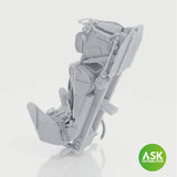 M.B. Mk.2E ejection seat with seat belts, rec. for Gloster Meteor F.8 Airfix kit 1/48