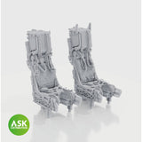 SJU-17 ejection seats with seat belts, 2 pcs, rec. for F-14D - 3D print for Tamiya 1/72