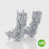 SJU-17 ejection seats with seat belts, 2 pcs, rec. for F-14D - 3D print for Tamiya 1/72