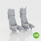 SJU-17 ejection seats excluding seat belts, 2 pcs, rec. for F-14D - 3D print for Tamiya 1/72