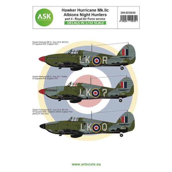 Hawker Hurricane Mk.IIC part 4 - Albions Night Hunters Royal Air Force ...