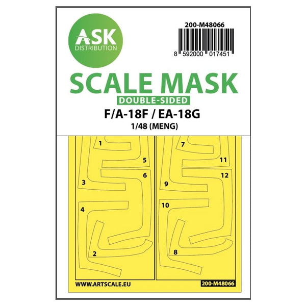 F/A-18F Super Hornet / EA-18G Growler double-sided express mask for Meng 1/48