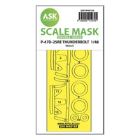 P-47D-25RE Thunderbolt double-sided express fit mask for MINIART 1/48