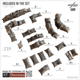 Sandbag Emplacement Segments 1/35