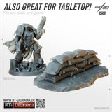 Sandbag Emplacement Segments 1/35