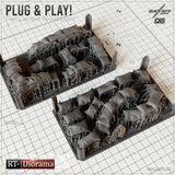 Sandbag Emplacement Segments 1/35
