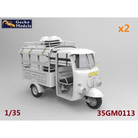 60‘~70’s Saigon Shuttle Motor-Tricycle Depot and a take break drive [2 kits In 1 box] 1/35