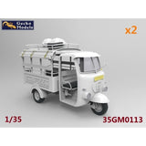 60‘~70’s Saigon Shuttle Motor-Tricycle Depot and a take break drive [2 kits In 1 box] 1/35