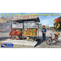 60'-70's Saigon Fruit & Vegetable Market Stall Set 1/35
