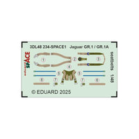 Jaguar GR.1 / GR.1A seatbelts SPACE 1/48