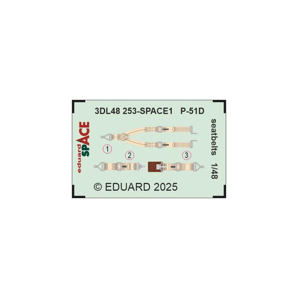 P-51D seatbelts SPACE 1/48