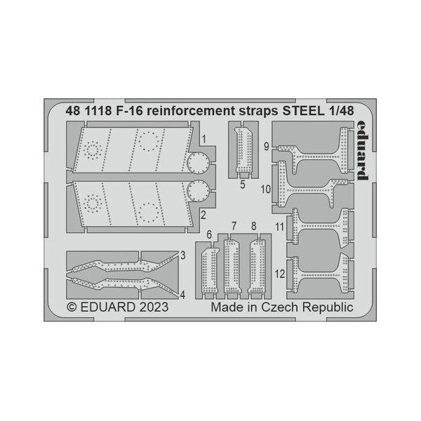 F-16 reinforcement straps STEEL 1/48