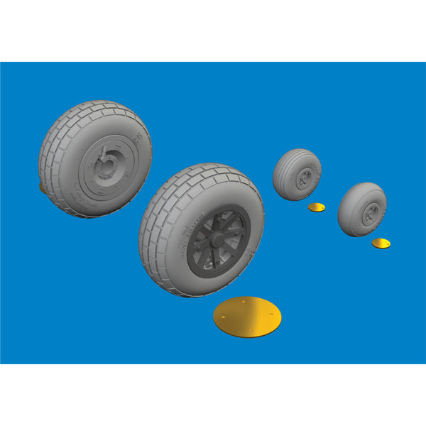 P-40N wheels block tread 1/48