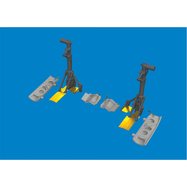 P-40N undercarriage legs PRINT 1/48