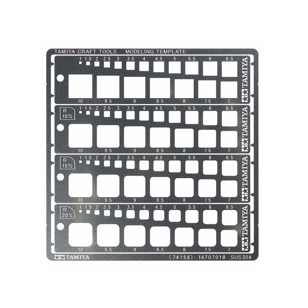 Tamiya Modeling Template Square 1-10