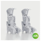 GRU-7A Ejection Seats for F-14A/B Late - with seat belts (2pcs) rec. for Trumpeter 1/32