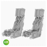 SJU-17 Ejection Seats for F/A-18F and EA-18G Growler - 2 pcs with seat belts rec. for MENG 1/48