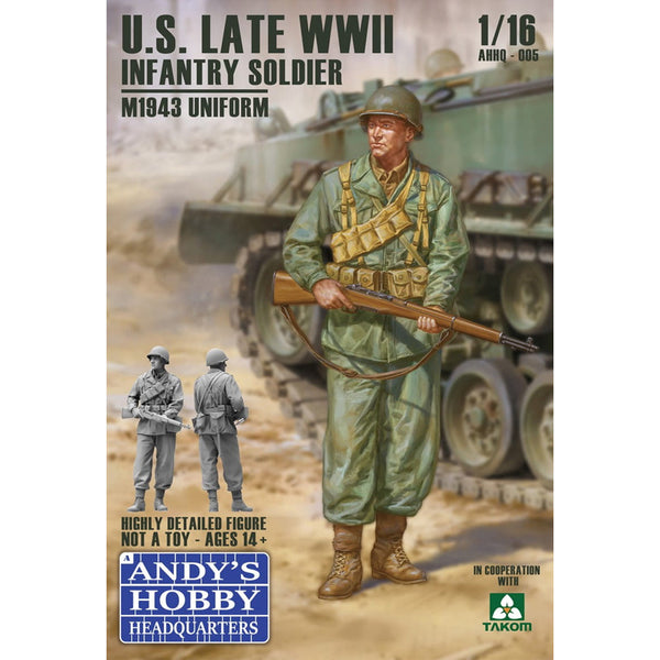 US Late WWII Infantry Soldier M1943 Uniform 1/16