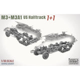 M3 and M3A1 US Halftrack 1+1 Combo Kit 1/35