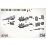 M3 and M3A1 US Halftrack 1+1 Combo Kit 1/35