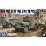 M3 and M3A1 US Halftrack 1+1 Combo Kit 1/35