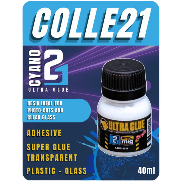 Ultra Glue Colle21 & AMMO MIG - 40 ml