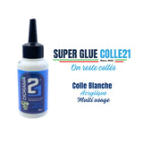 Vinyl White PVA Glue Fast Superglue Colle21 - 125 ml