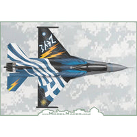 D48120 GREEK F-16C block 52 ZEUS DEMO TEAM 2015 decal + resin CFT and paraschute container 1/48
