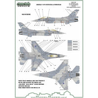 D48125 Greek F-16’s stencils and insignias 1/48