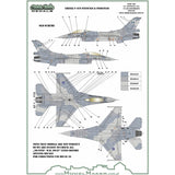 D48125 Greek F-16’s stencils and insignias 1/48