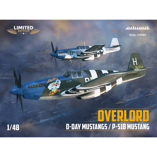 Overlord: D-Day Mustangs P-51B Mustang Dual Combo (Limited Edition) 1/48