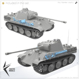 Panther Ausf.G Tool Racks Battle Worn 1/35