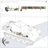 Panther Ausf.G Tool Racks Battle Worn 1/35