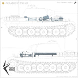 Panther Ausf.G Tool Racks Battle Worn 1/35