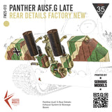 Panther Ausf.G Rear Details - Late Version 1/35