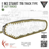 T16 / M3 Stuart Early Track - Lazy Tracks 1/35