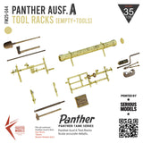 Panther Ausf.A Tool Racks Empty Seperated 1/35