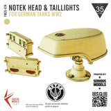 Notek Head and Taillights for German Tanks WW2 1/35
