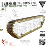 Sherman VVSS Tracks T48 Type Worn Out - Lazy Tracks 1/35