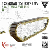 Sherman VVSS Tracks T51 Type - Lazy Tracks 1/35